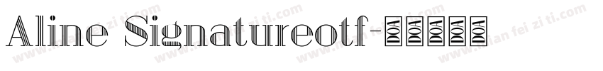 Aline Signatureotf字体转换